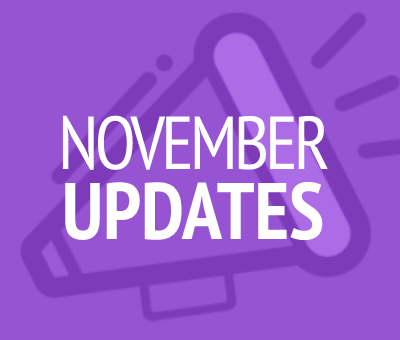 November 2020 Updates